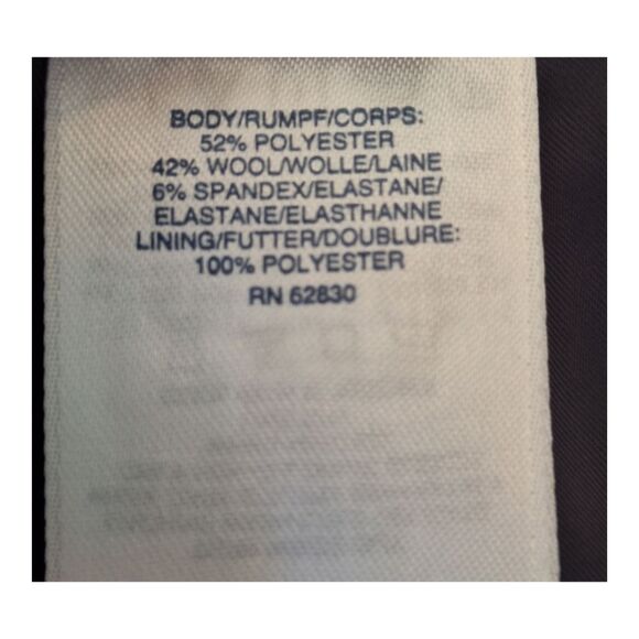 Lands' End Washable Wool Career Skirt Lined Pencil Skirt Gray Plus Size 22W - Picture 5 of 11